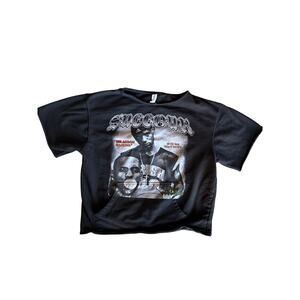 Independent LeBron James Tribute Oversized Cropped & Cut Black Large Sweatshirt